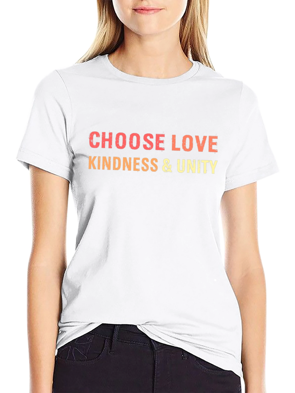 Choose Love Kindness & Unity Black T-Shirt