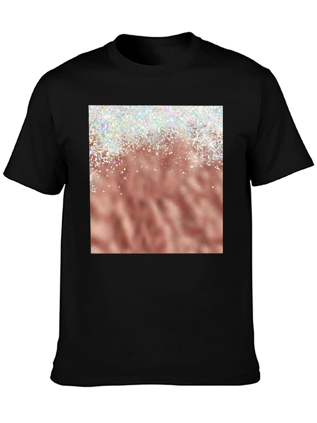 Rose Gold Sparkle Graphic Tee