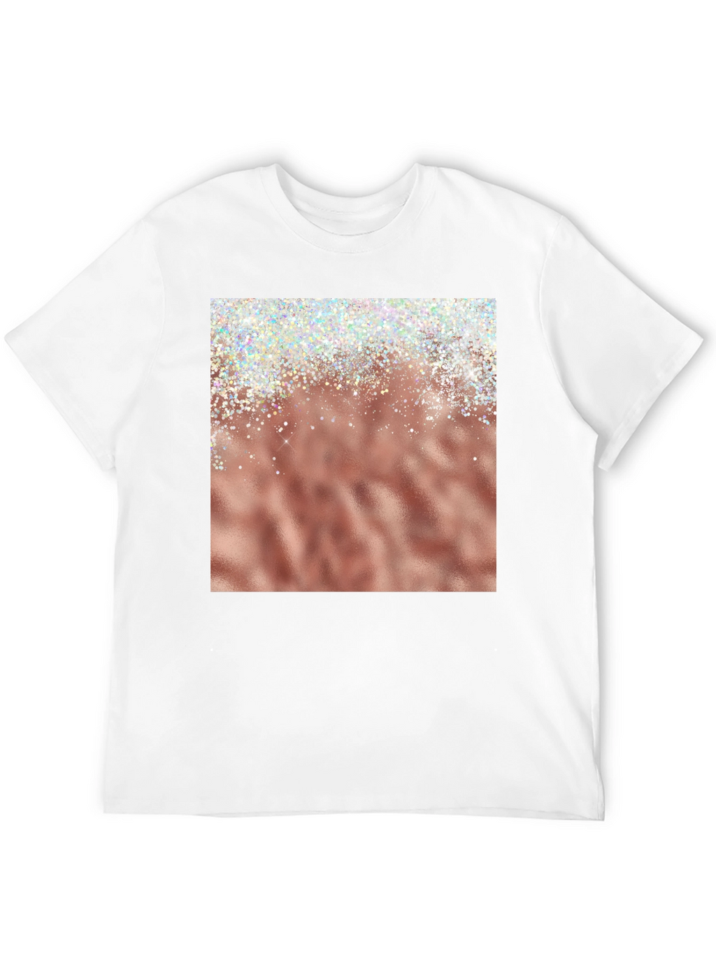 Rose Gold Sparkle Graphic Tee