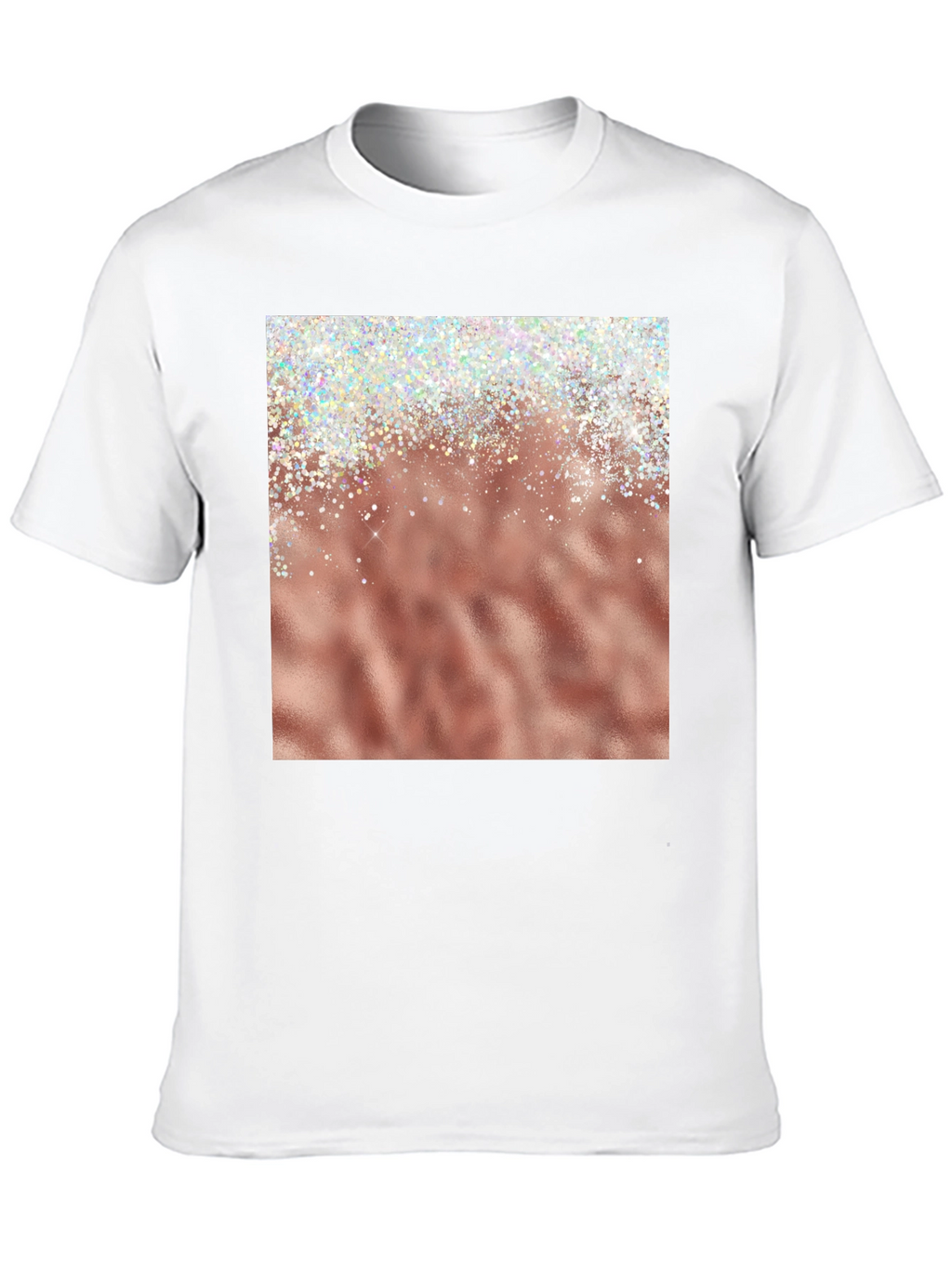Rose Gold Sparkle Graphic Tee
