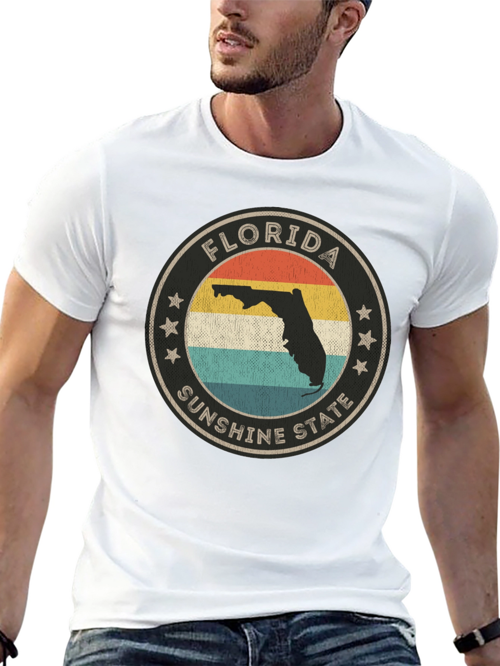 Florida Sunshine State Retro Graphic Tee