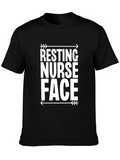 Resting Nurse Face Graphic T-Shirt