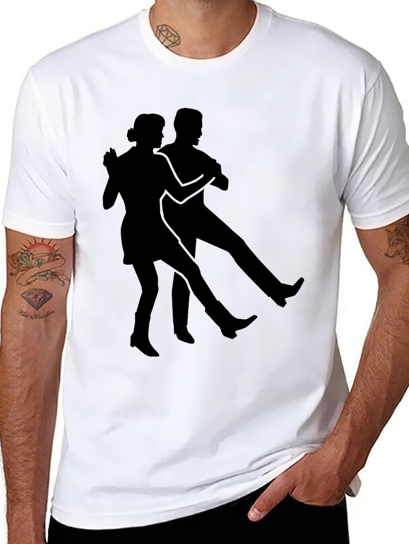 Swing Dance Graphic Tee - Classic Black T-Shirt