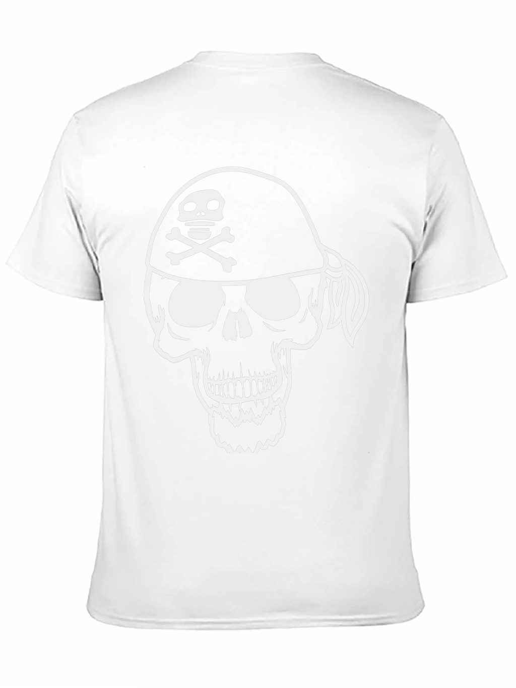 Pirate Skull Graphic T-Shirt - Black