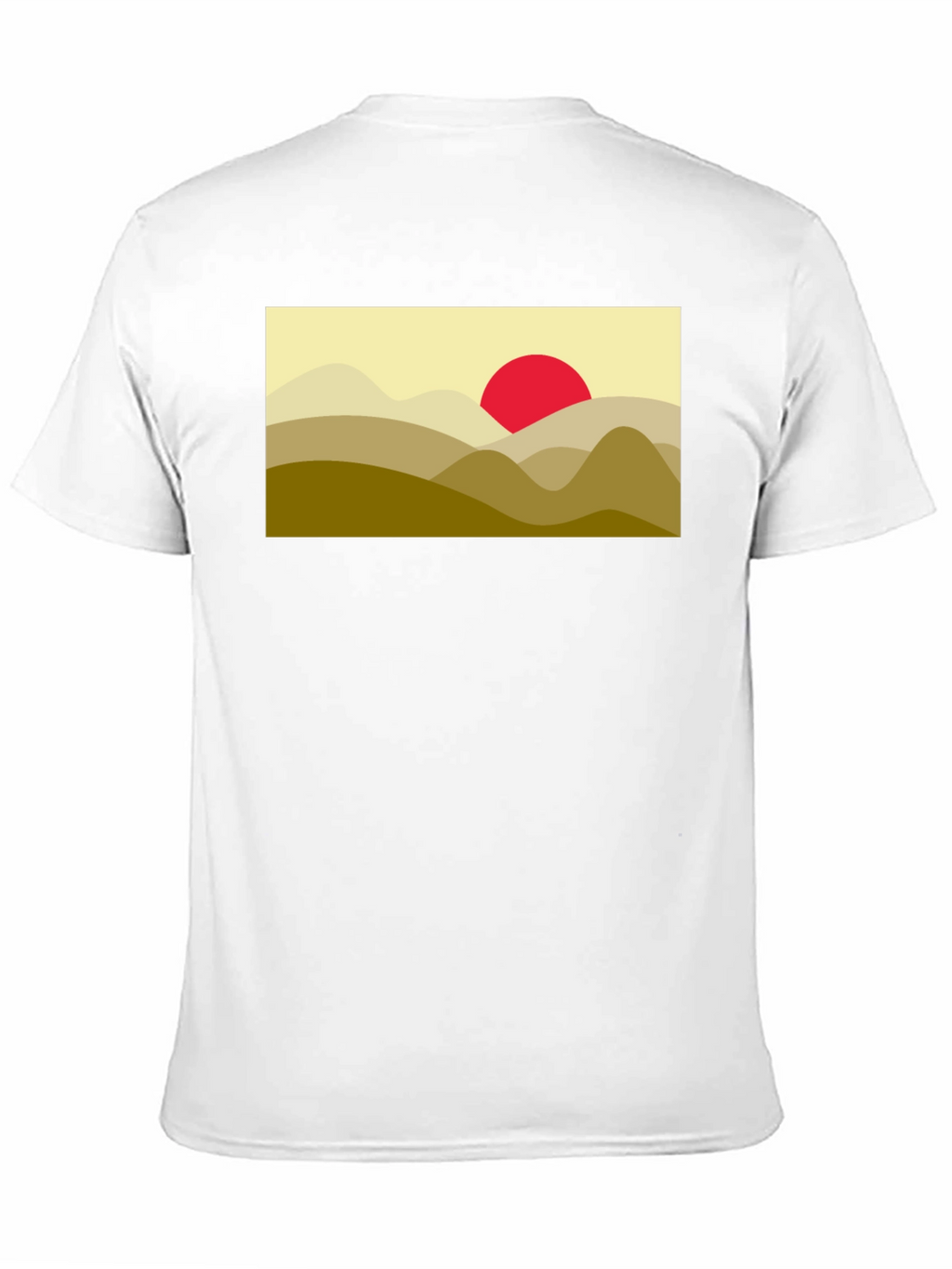 Mountain Sunset Graphic Tee - Soft Black Cotton Blend