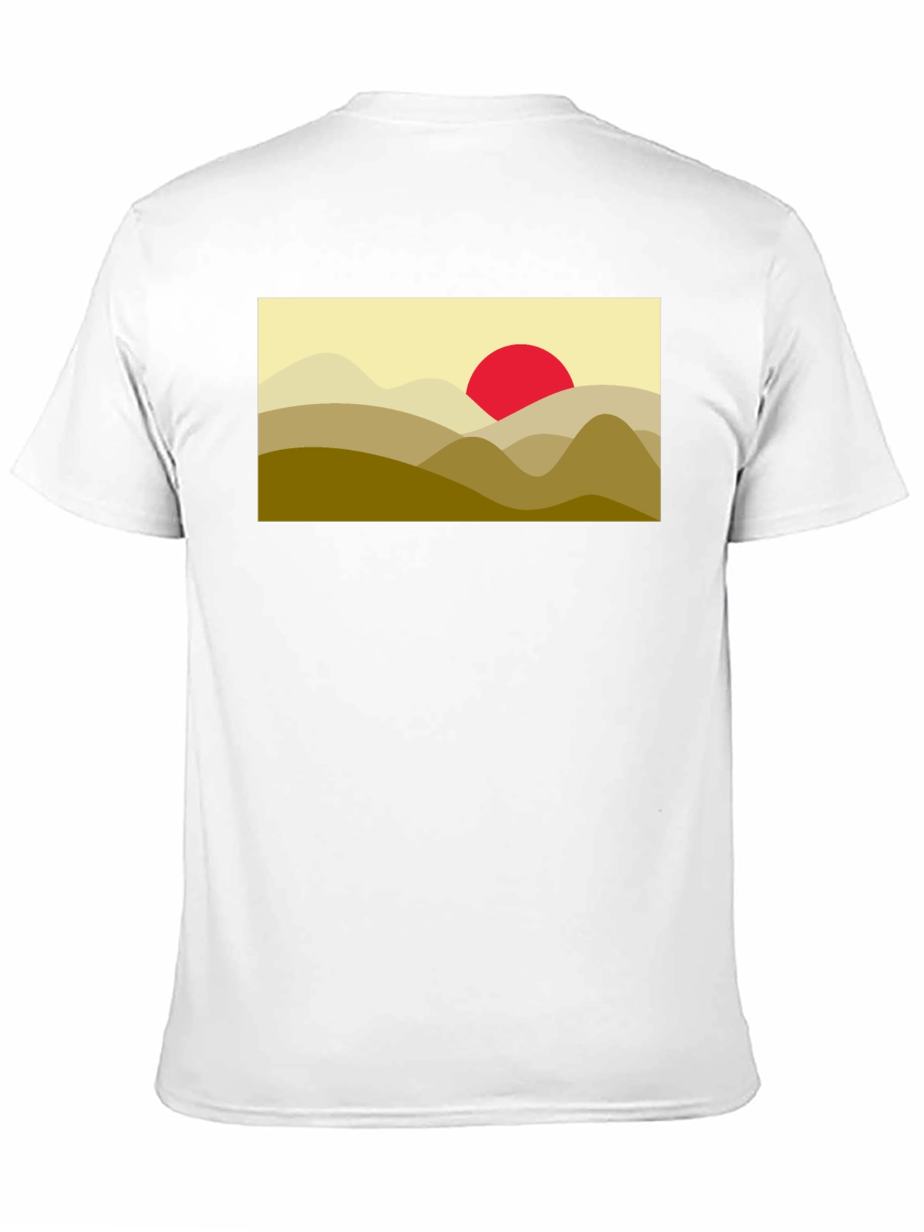 Mountain Sunset Graphic Tee - Soft Black Cotton Blend