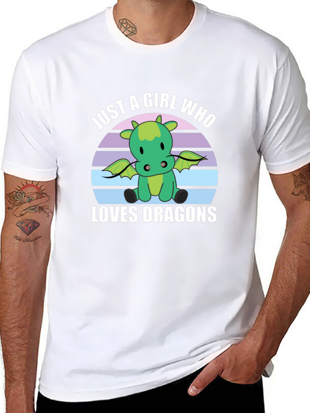 Just A Girl Who Loves Dragons Graphic Tee