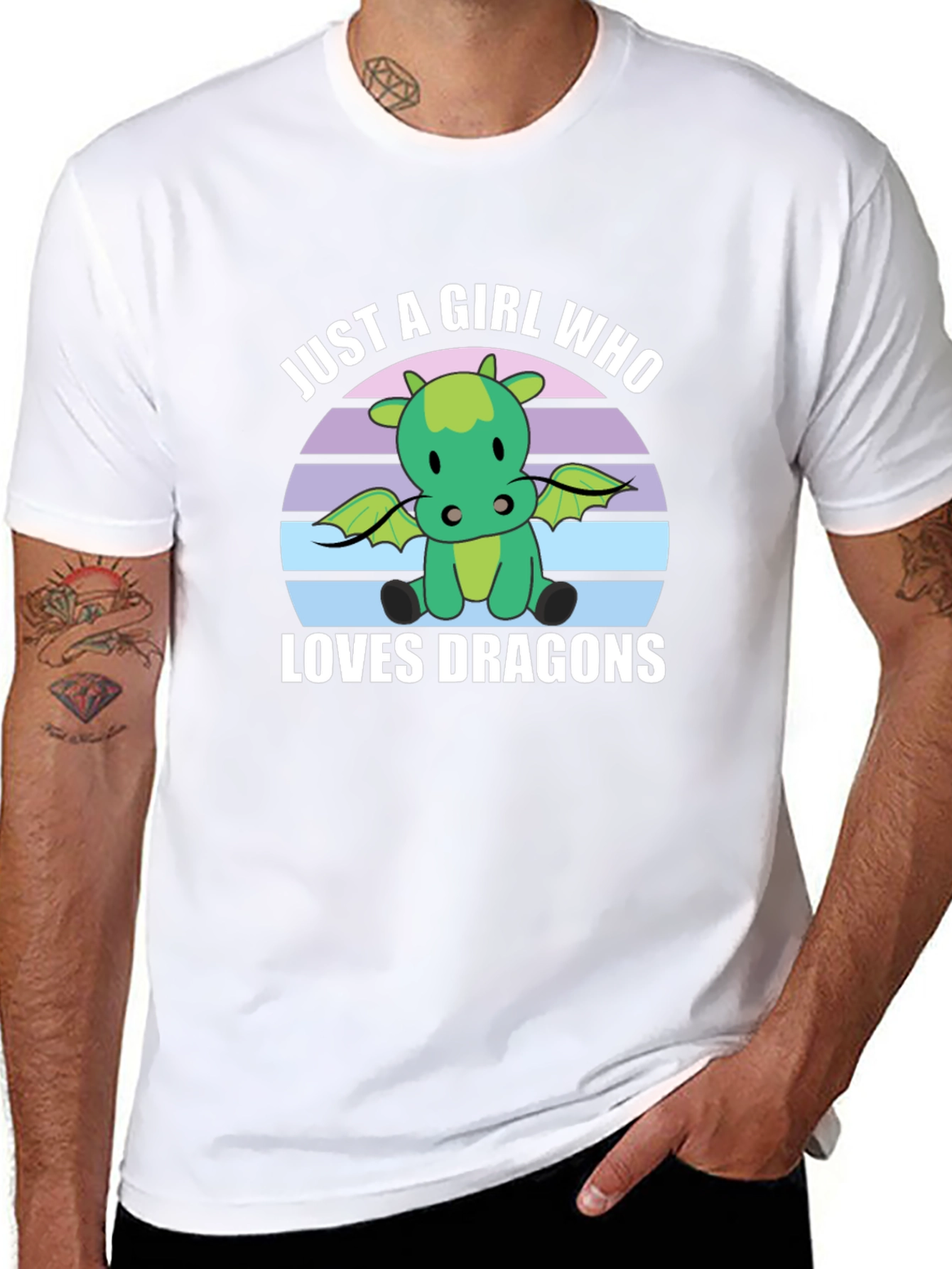 Just A Girl Who Loves Dragons Graphic Tee