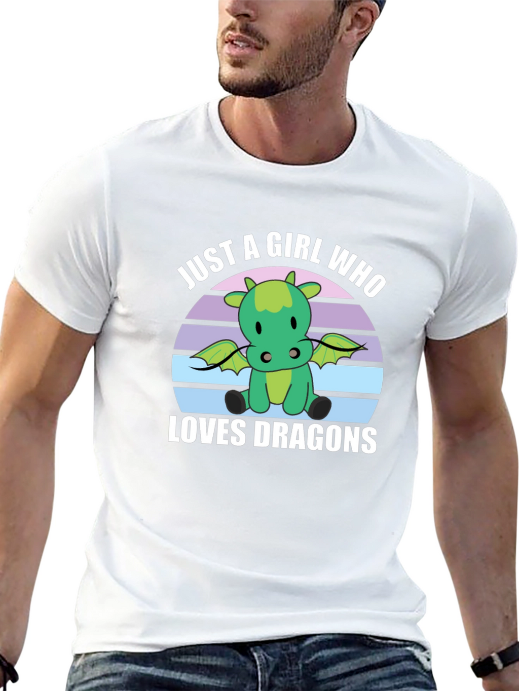 Just A Girl Who Loves Dragons Graphic Tee
