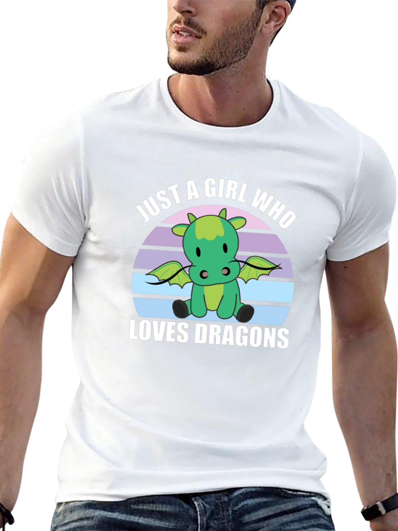 Just A Girl Who Loves Dragons Graphic Tee