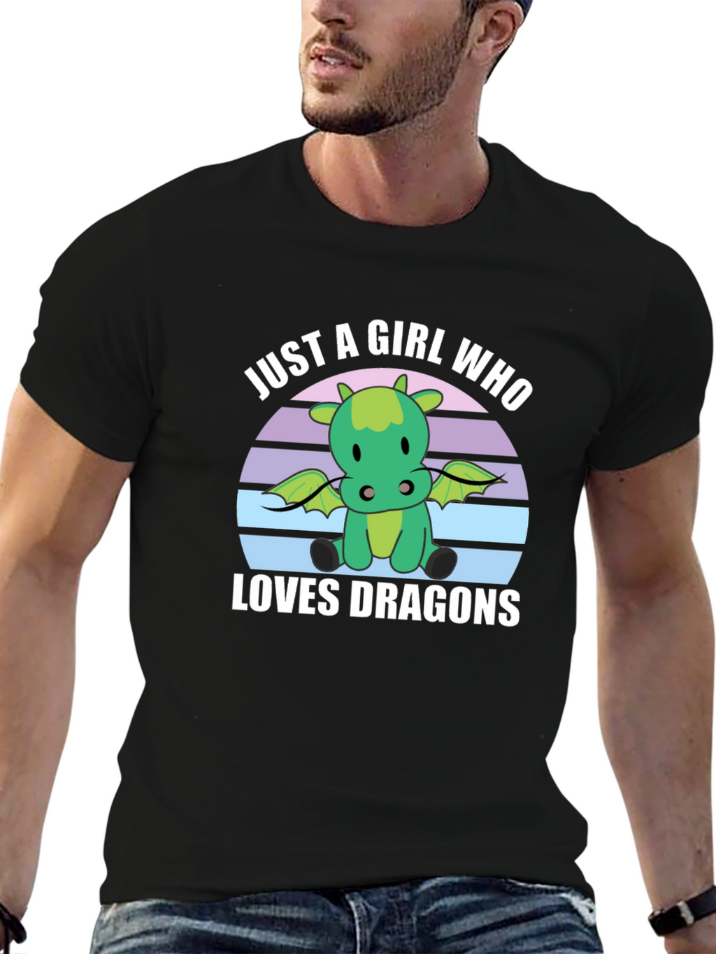 Just A Girl Who Loves Dragons Graphic Tee