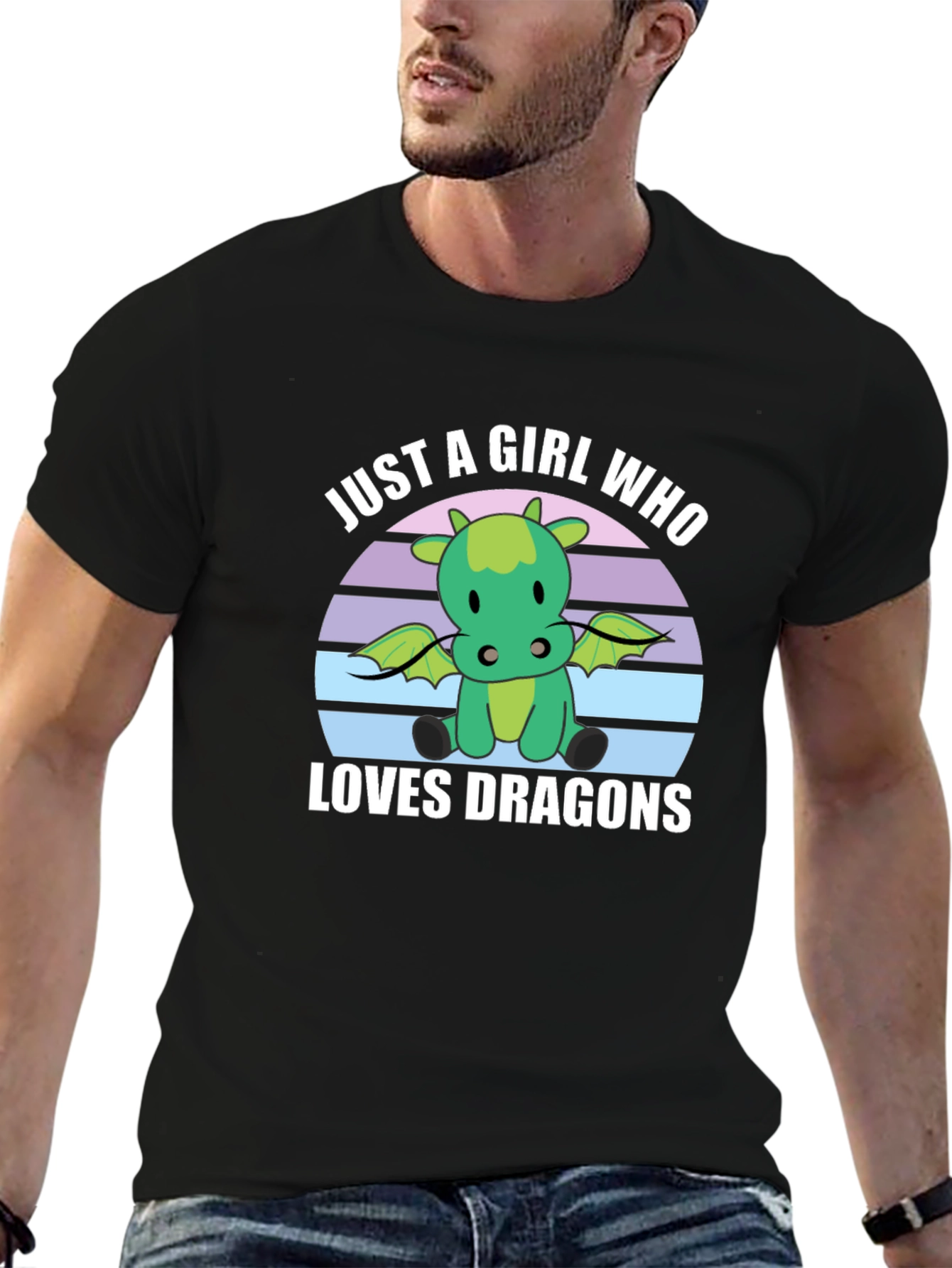 Just A Girl Who Loves Dragons Graphic Tee