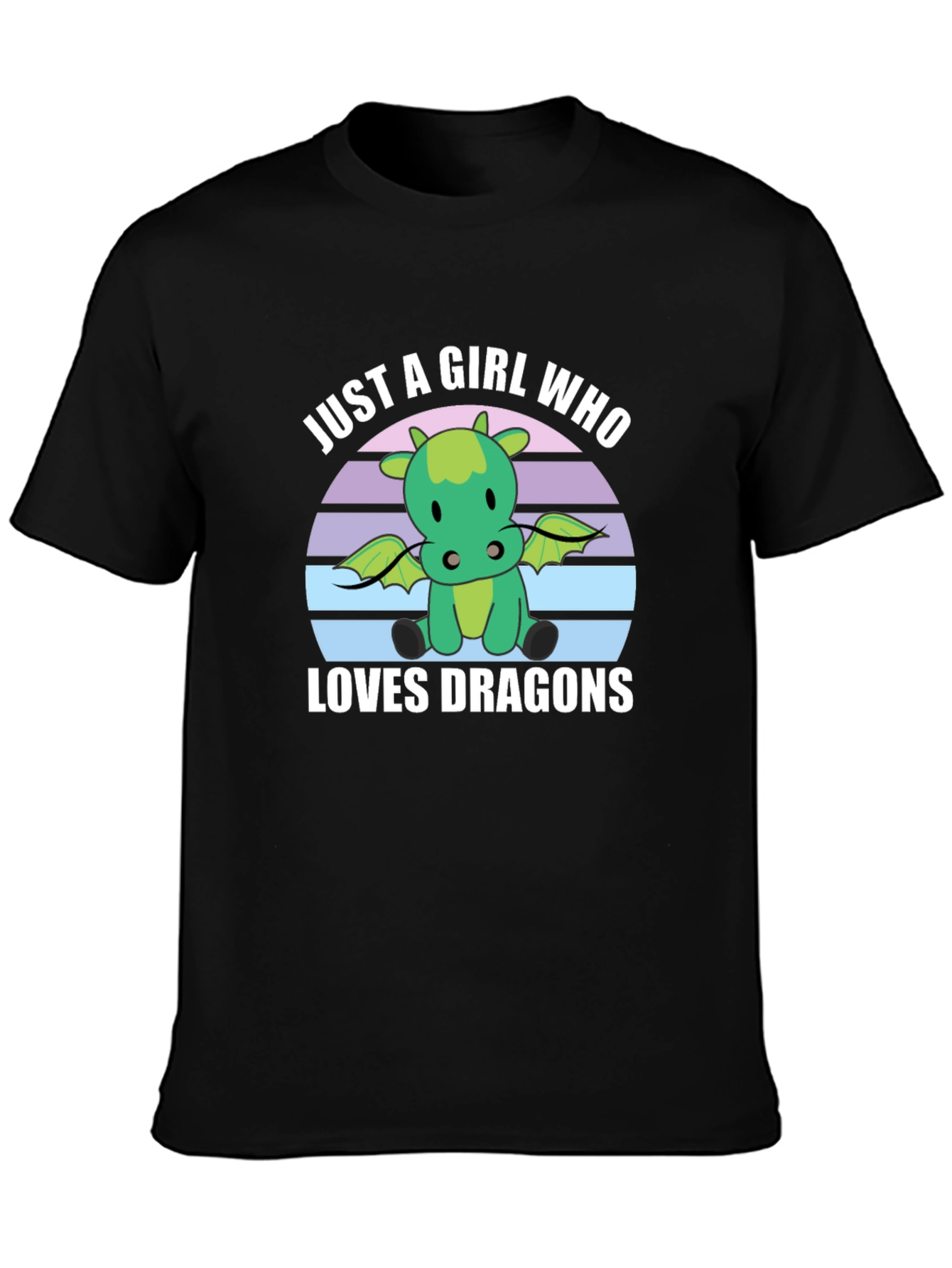 Just A Girl Who Loves Dragons Graphic Tee