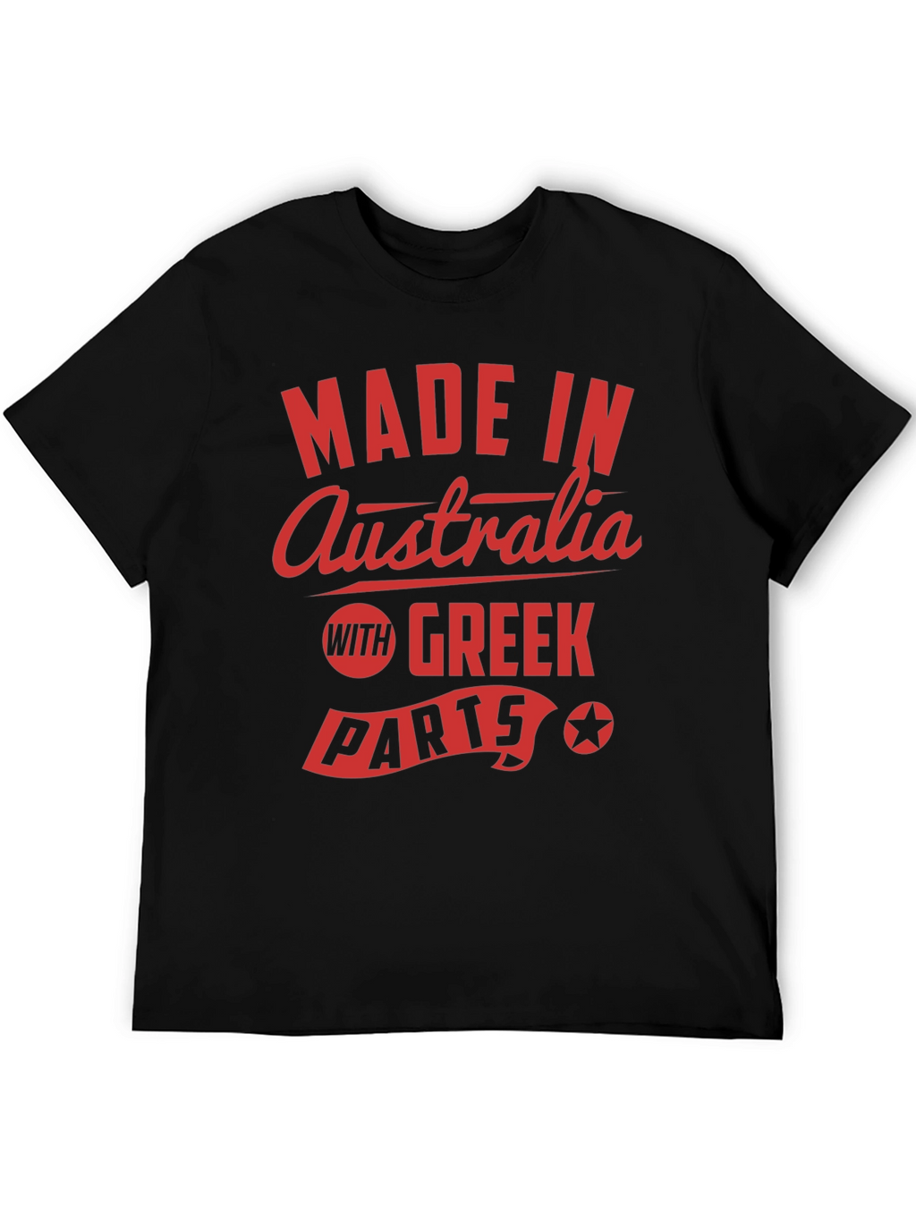 Made in Australia With Greek Parts Graphic Tee