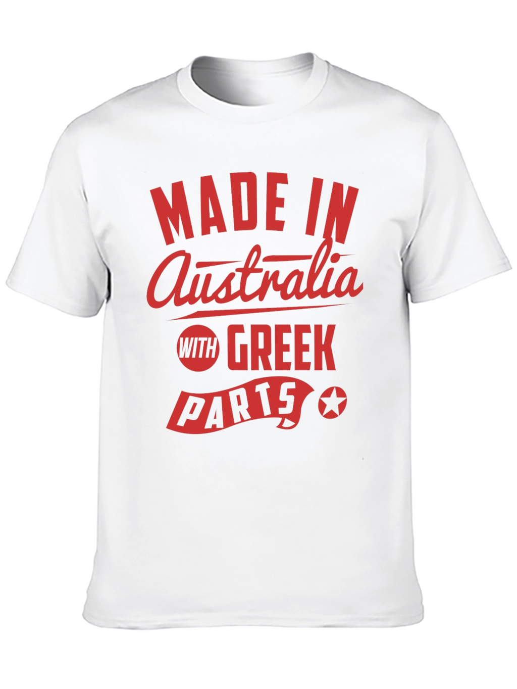Made in Australia With Greek Parts Graphic Tee
