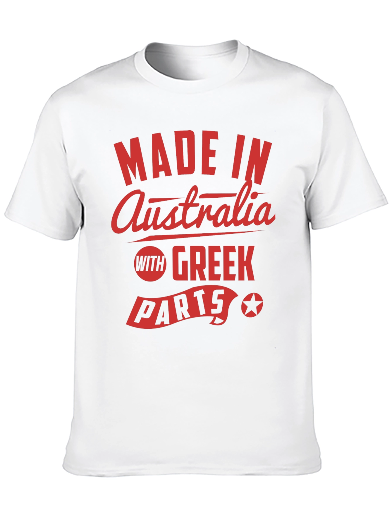 Made in Australia With Greek Parts Graphic Tee
