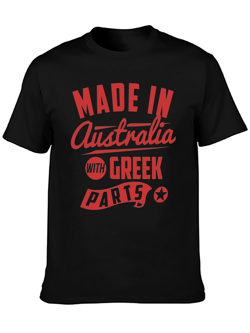 Made in Australia With Greek Parts Graphic Tee