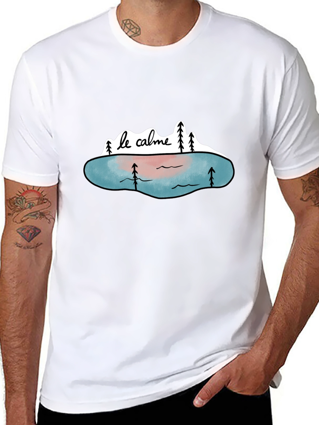 Le Calme Graphic Tee - Relaxed Style