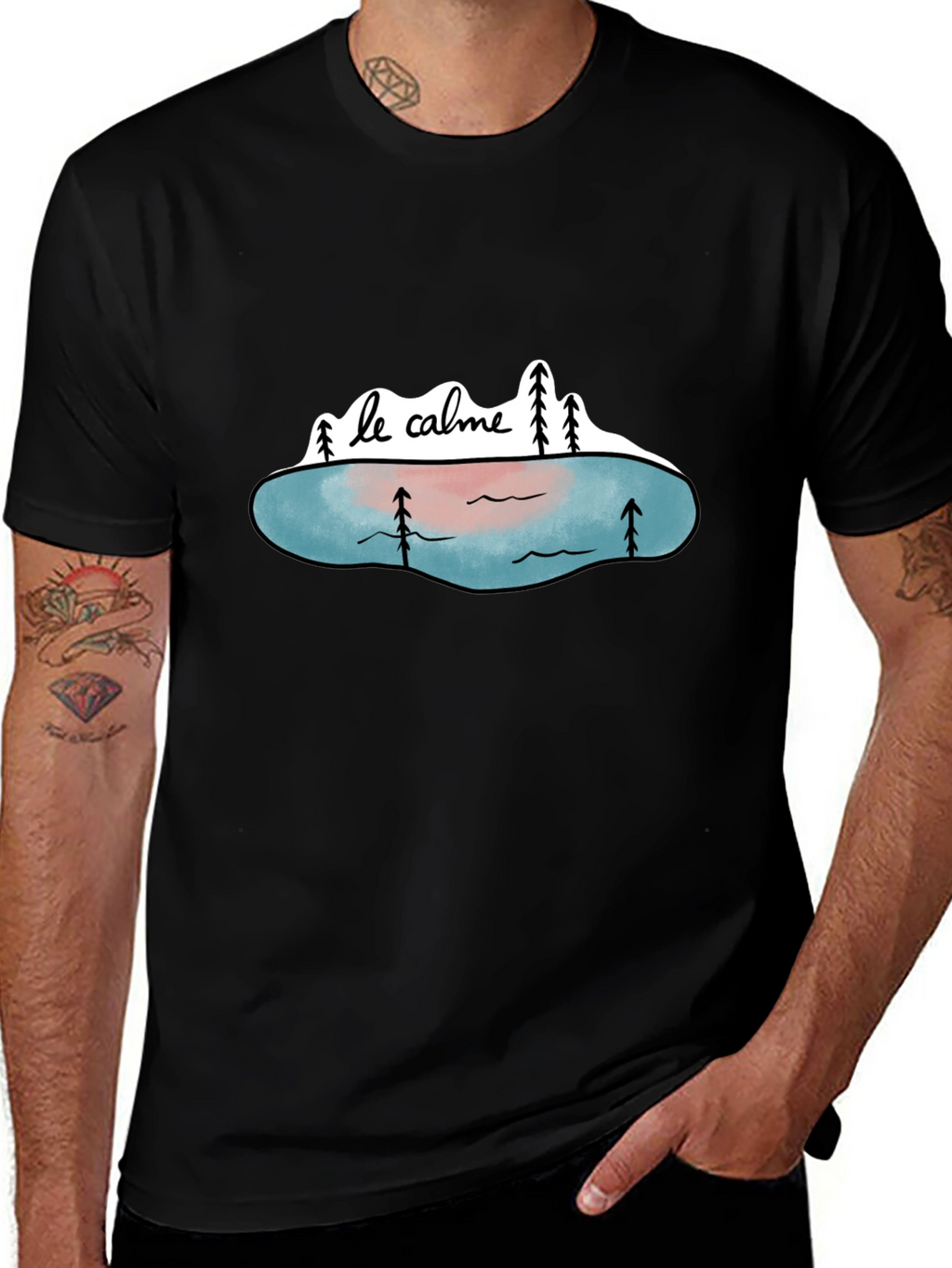 Le Calme Graphic Tee - Relaxed Style