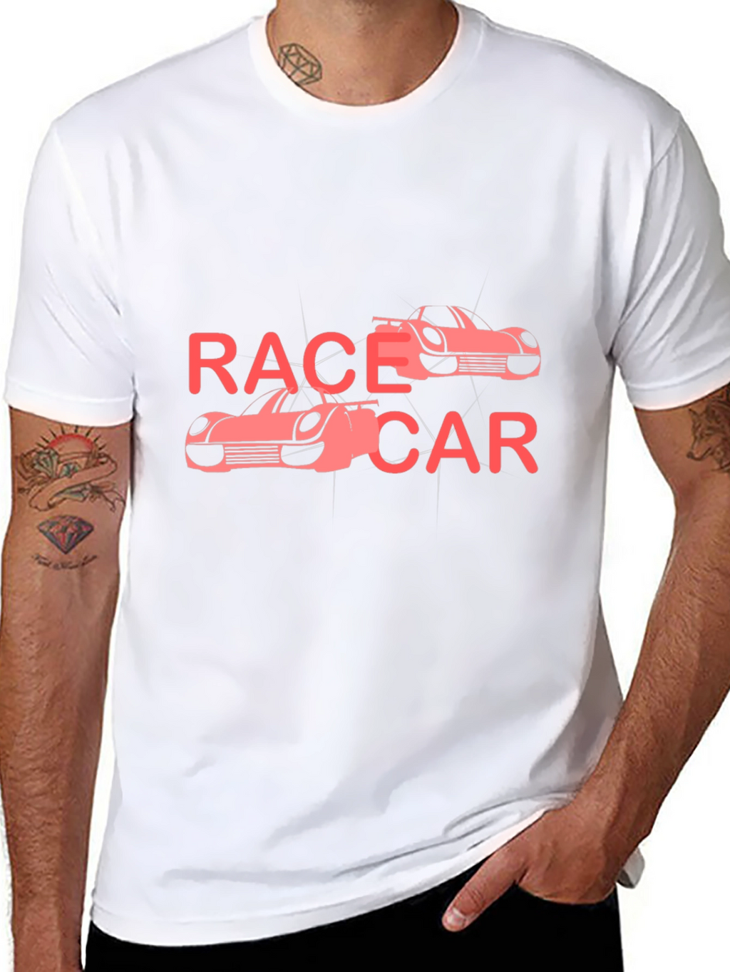Race Car Graphic T-Shirt - Cool Design