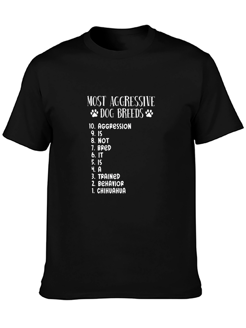 Most Aggressive Dog Breeds Graphic T-Shirt