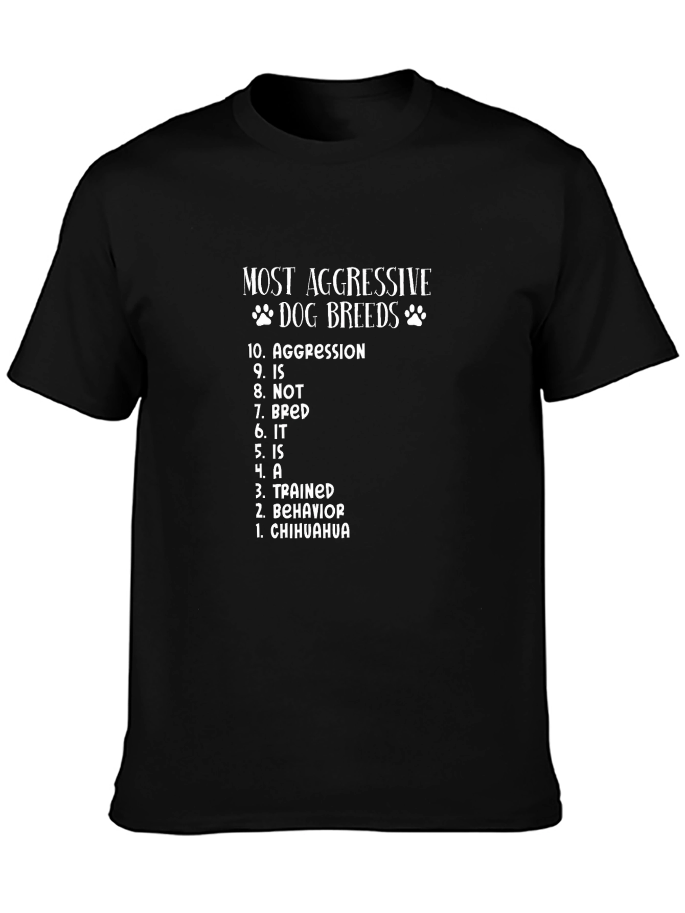 Most Aggressive Dog Breeds Graphic T-Shirt