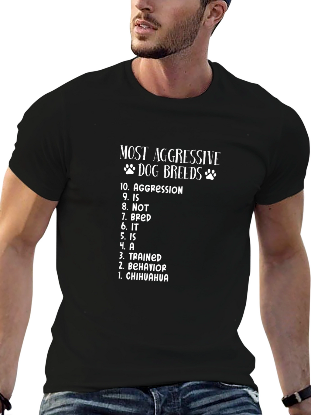 Most Aggressive Dog Breeds Graphic T-Shirt