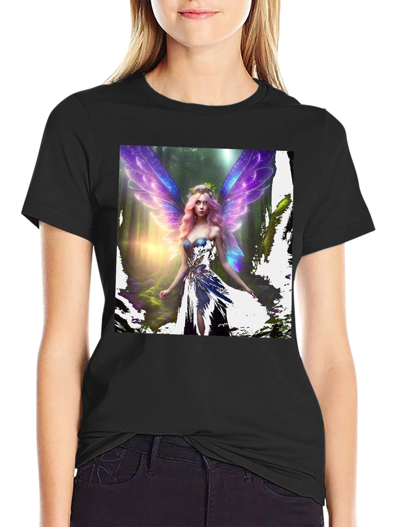 Fantasy Fairy T-Shirt - Magical Forest Design