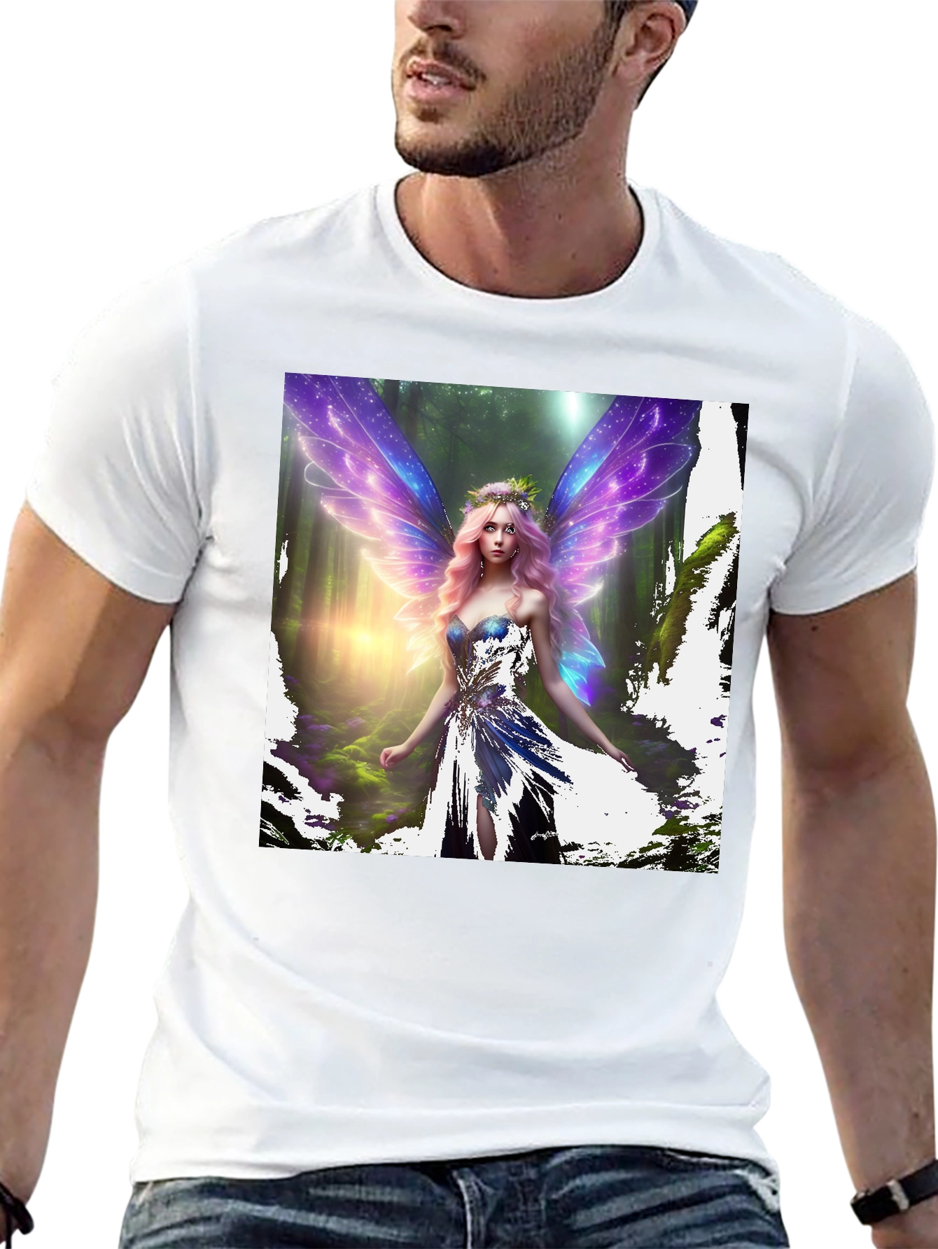Fantasy Fairy T-Shirt - Magical Forest Design