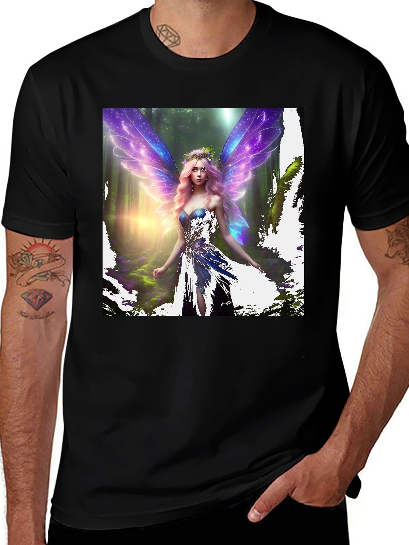 Fantasy Fairy T-Shirt - Magical Forest Design