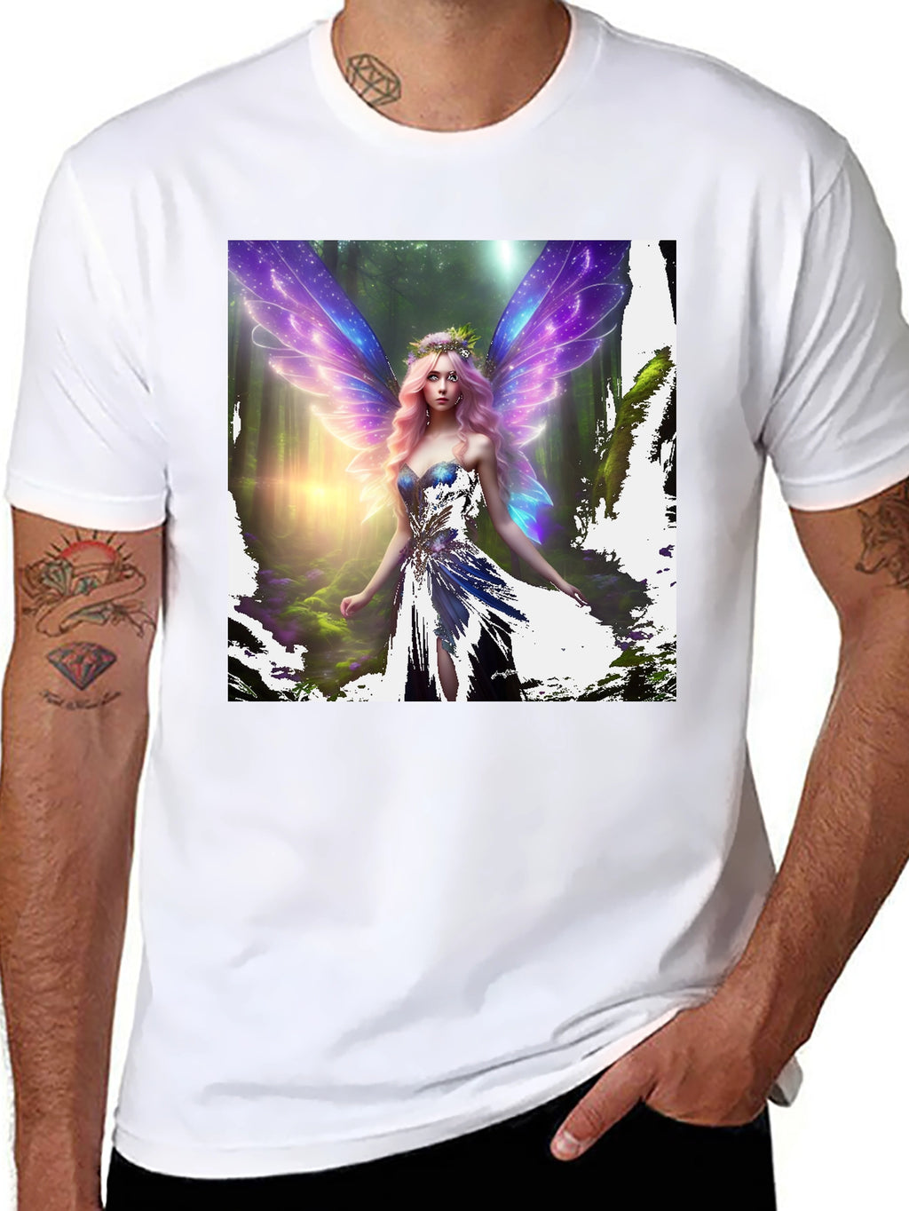 Fantasy Fairy T-Shirt - Magical Forest Design