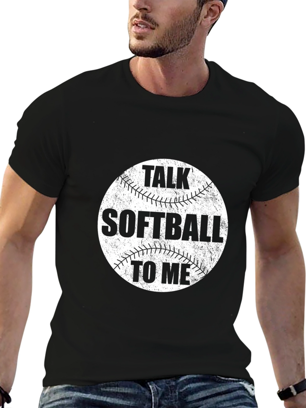 Talk Softball To Me Graphic T-Shirt