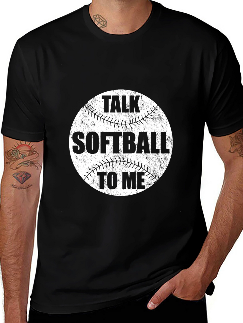 Talk Softball To Me Graphic T-Shirt