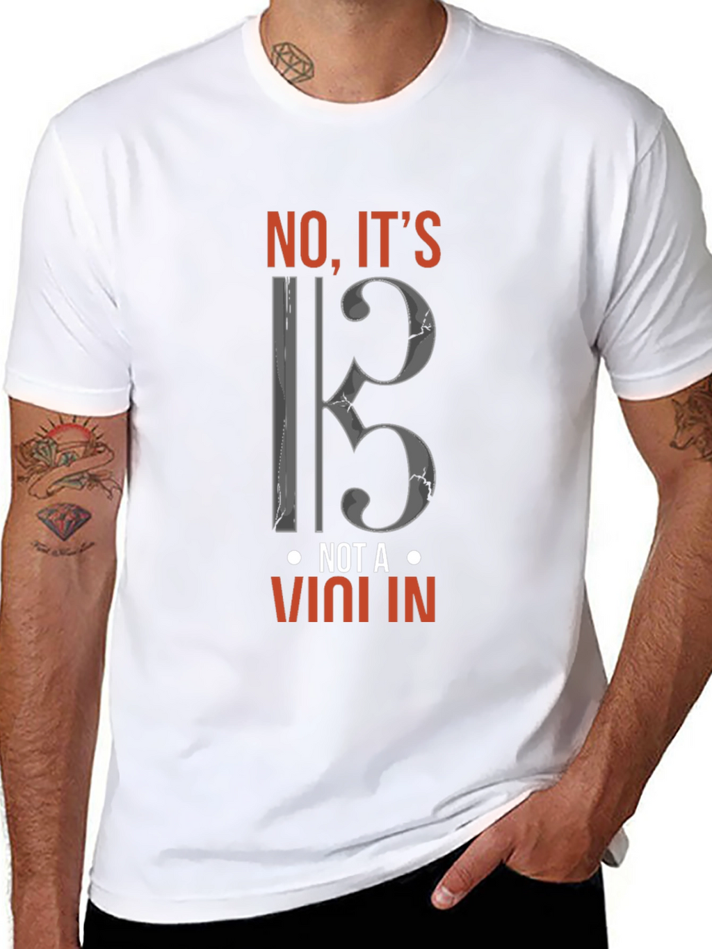 Viola Clef T-Shirt - Music Lovers Tee