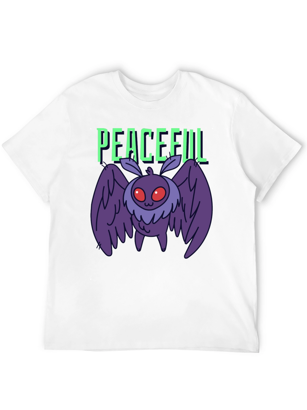 Peaceful Mothman Graphic T-Shirt
