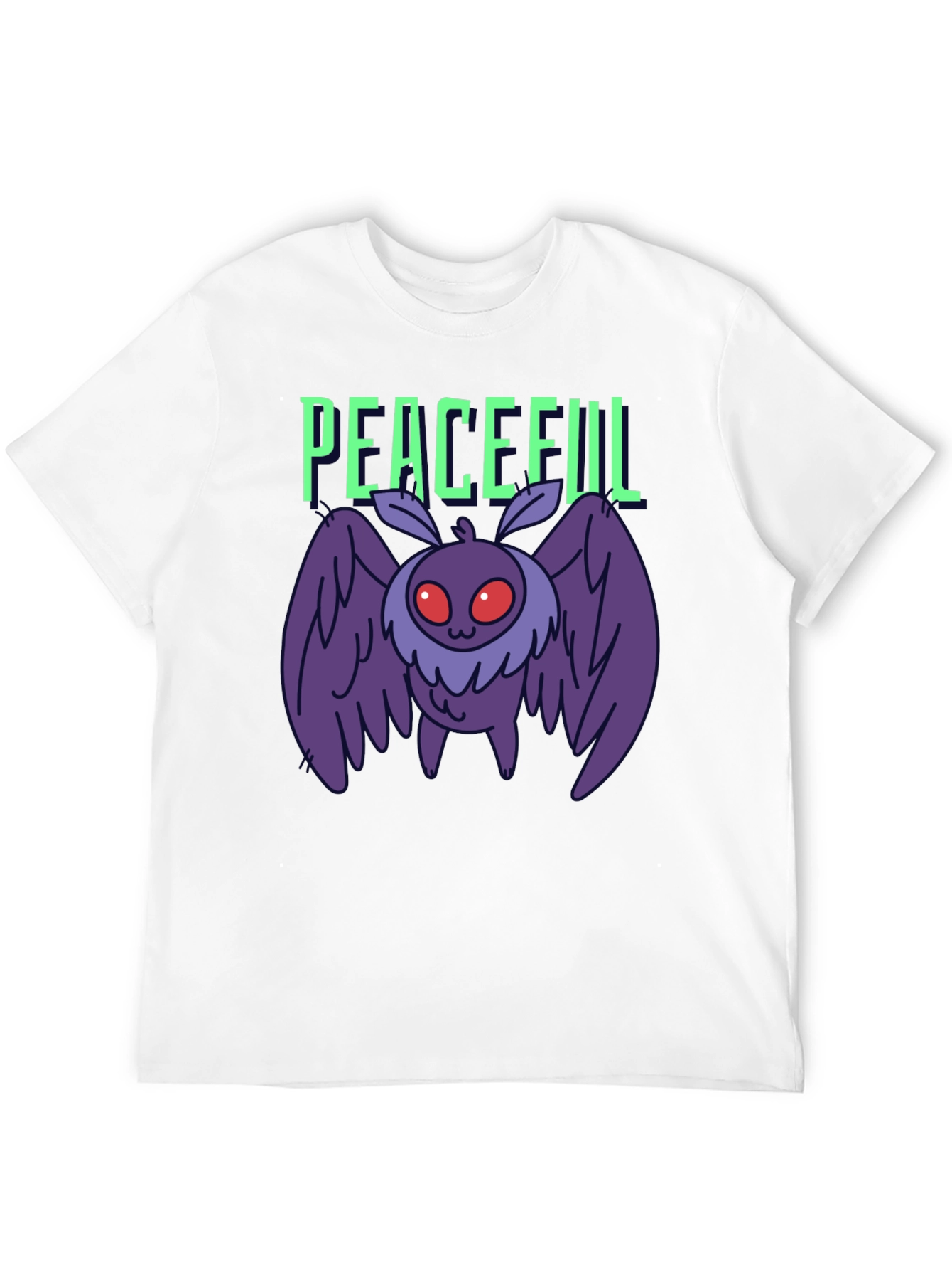 Peaceful Mothman Graphic T-Shirt