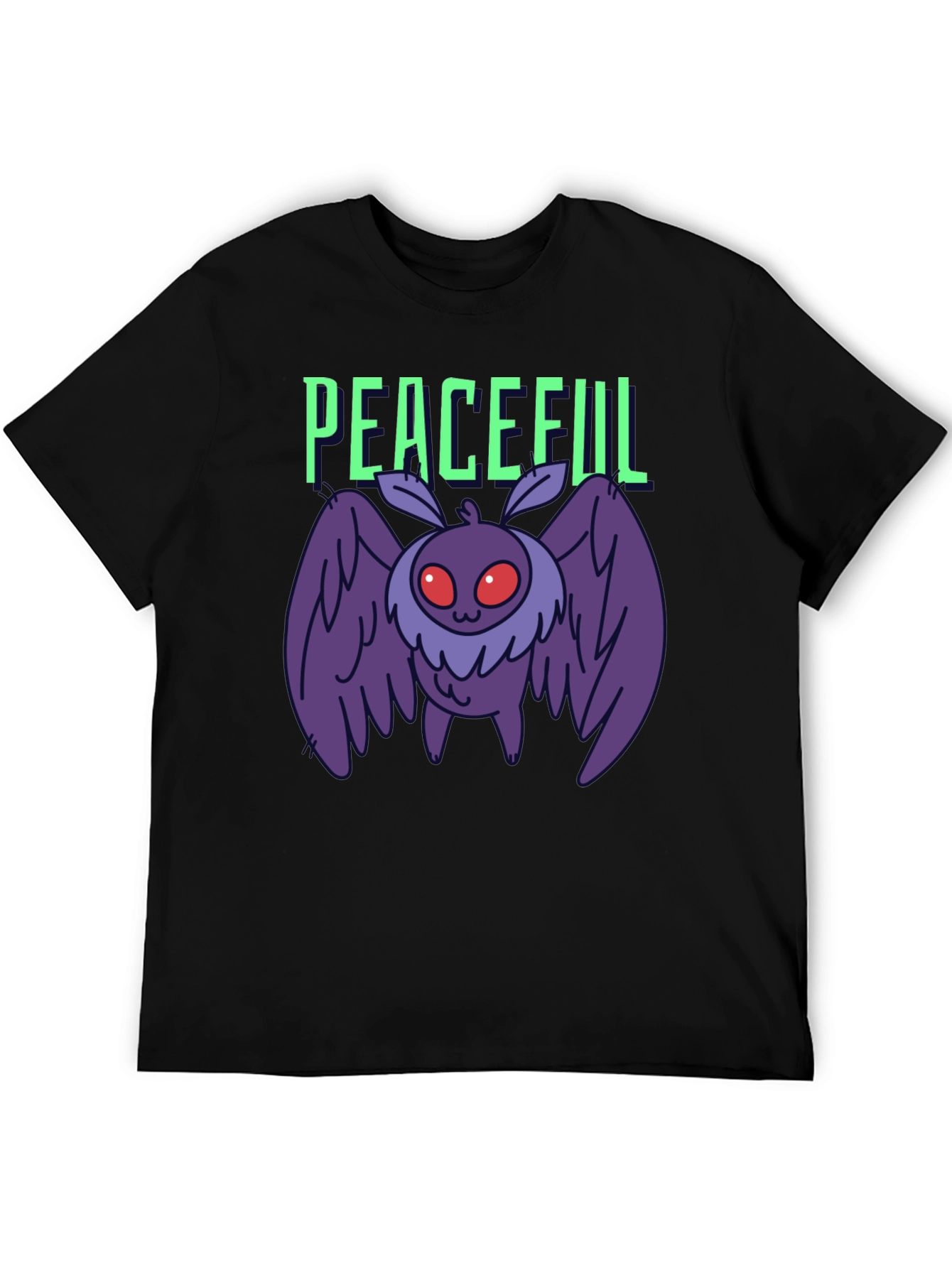 Peaceful Mothman Graphic T-Shirt