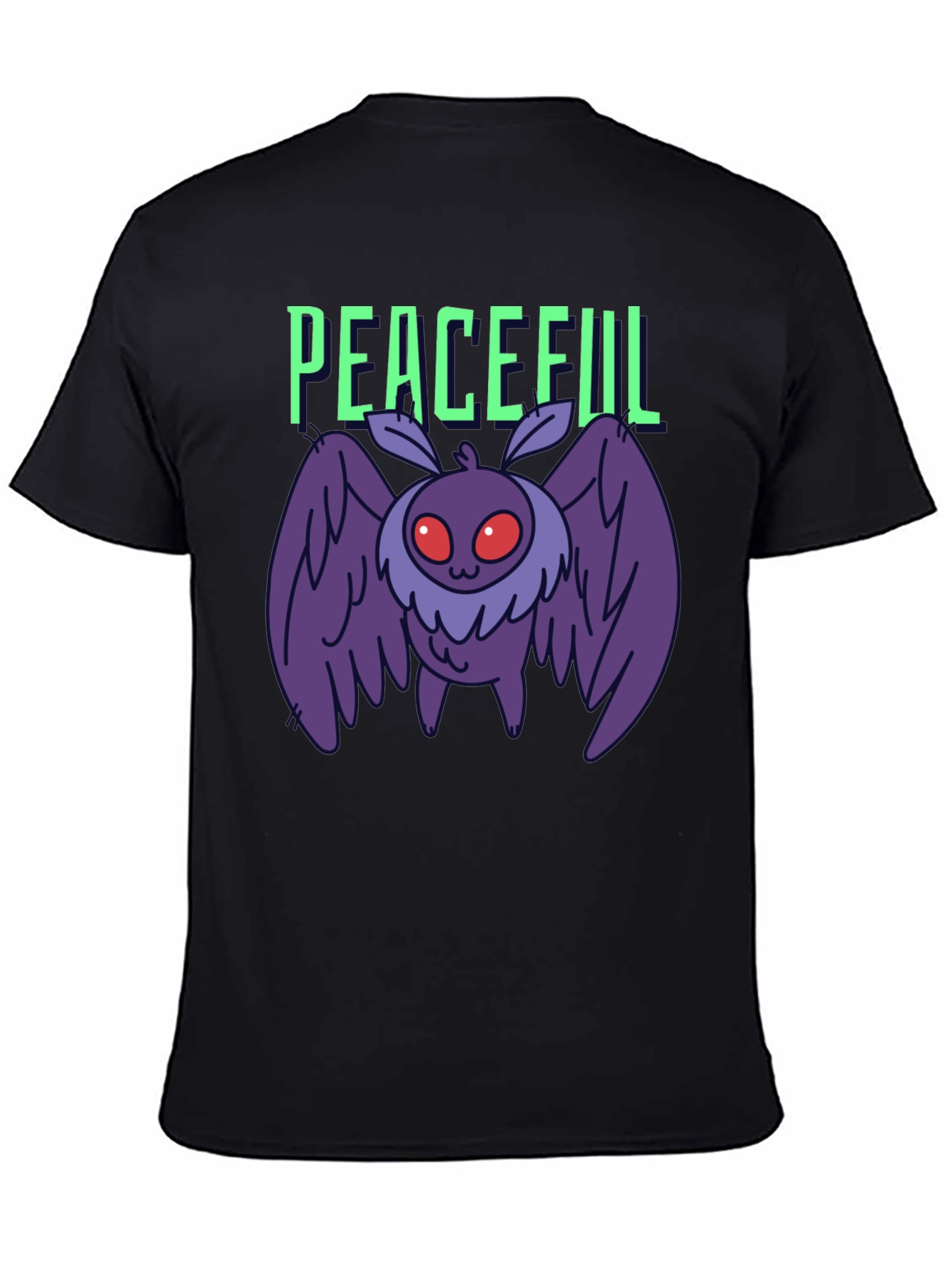 Peaceful Mothman Graphic T-Shirt