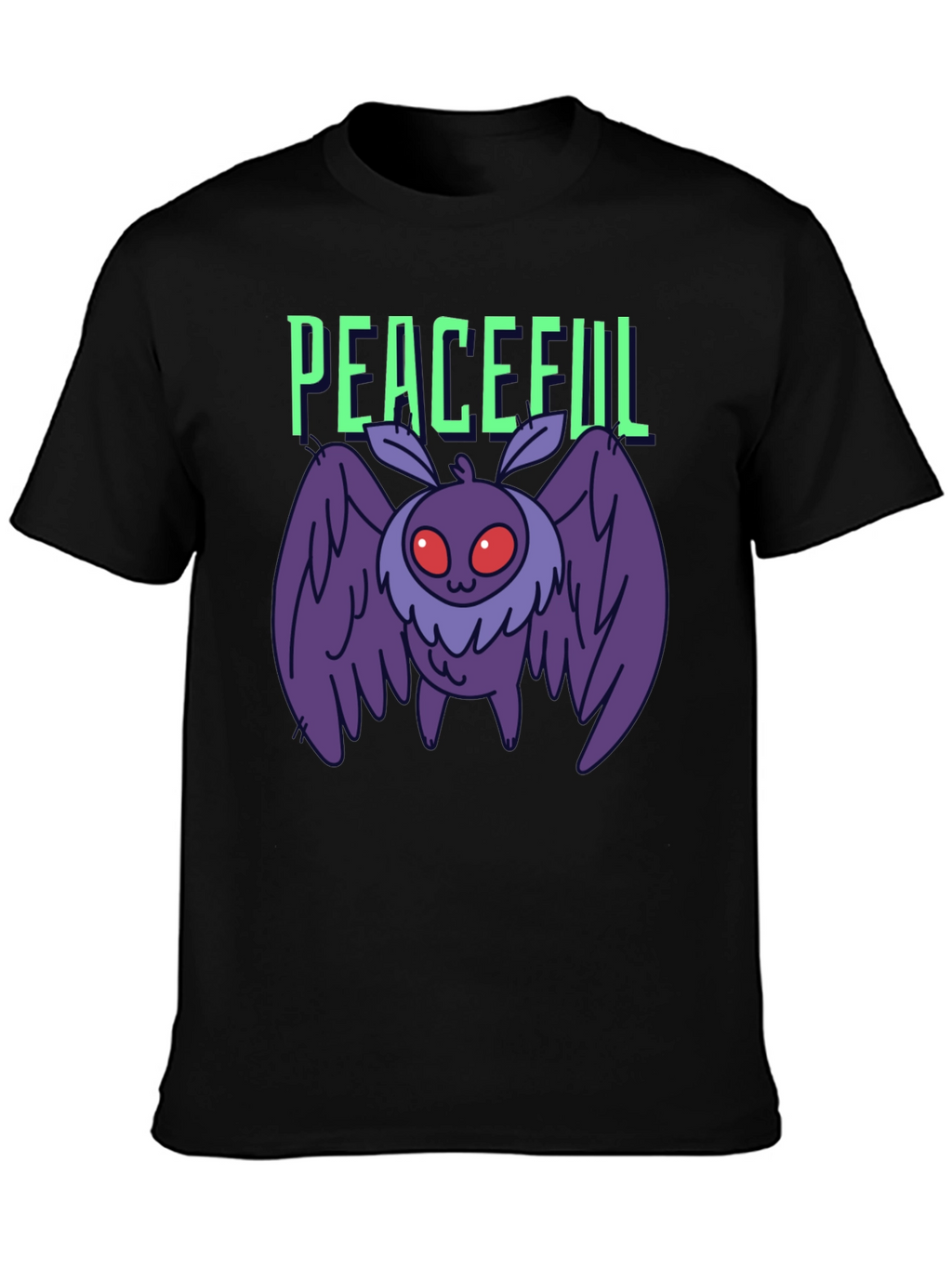 Peaceful Mothman Graphic T-Shirt