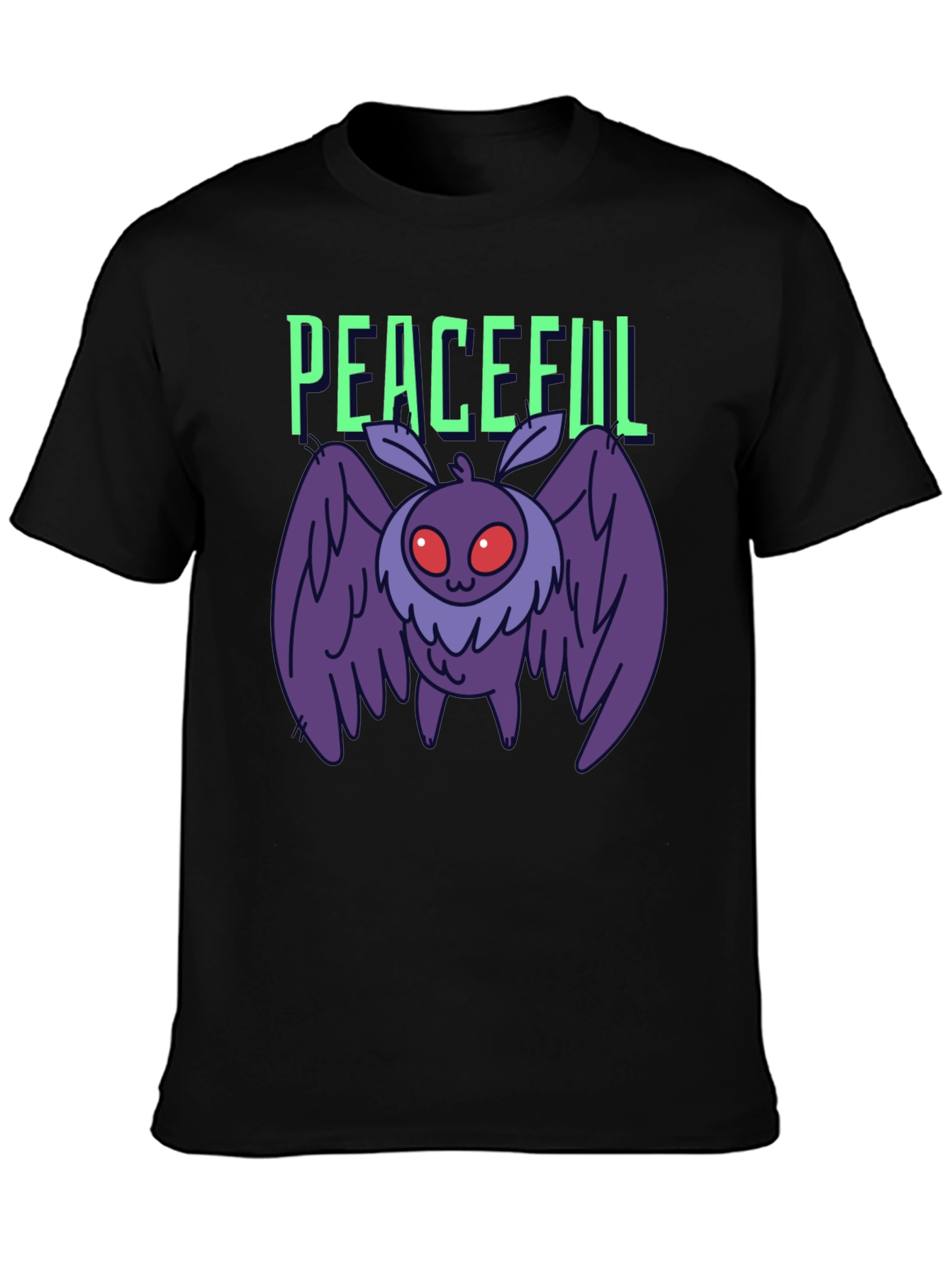 Peaceful Mothman Graphic T-Shirt