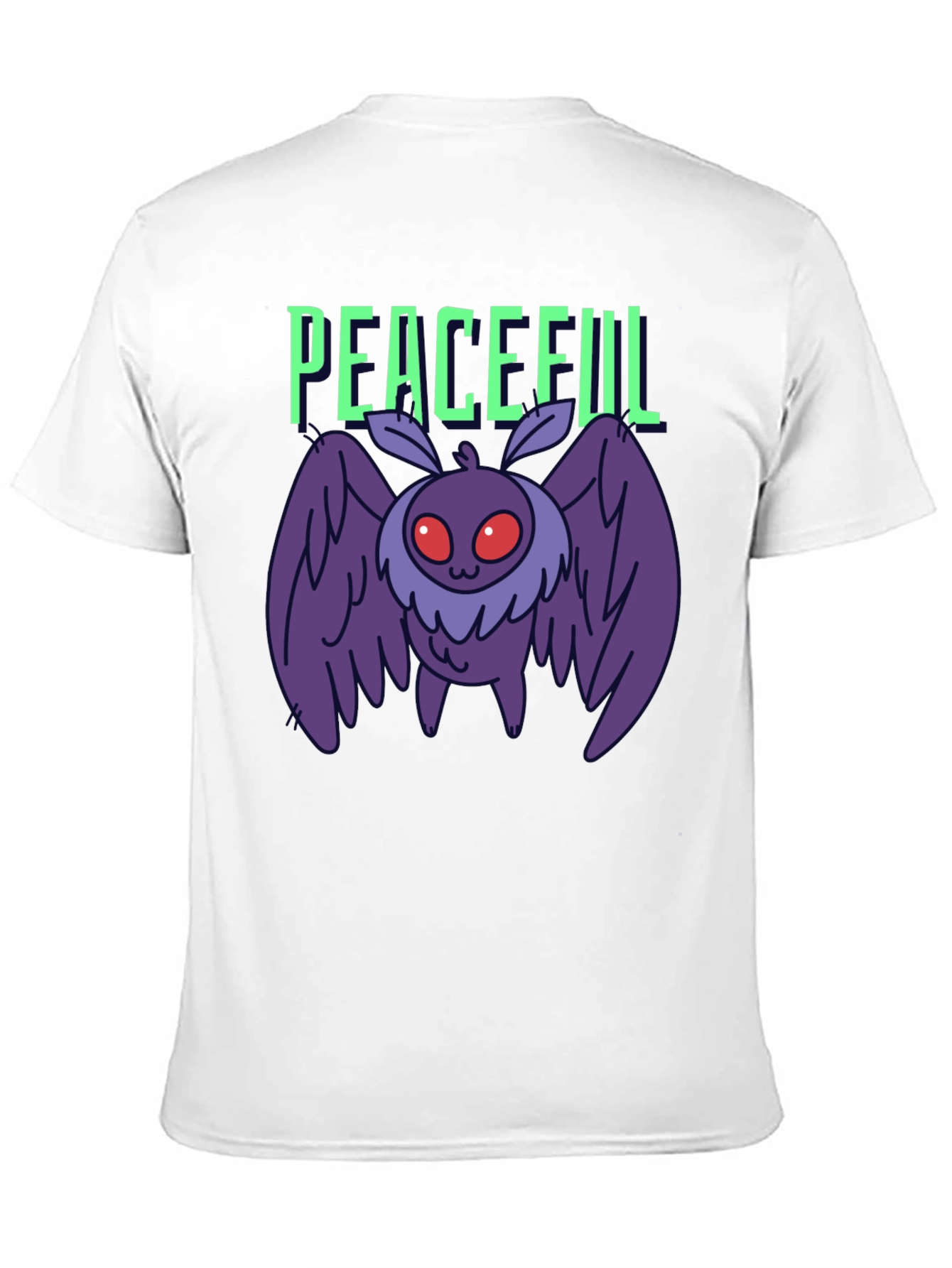 Peaceful Mothman Graphic T-Shirt