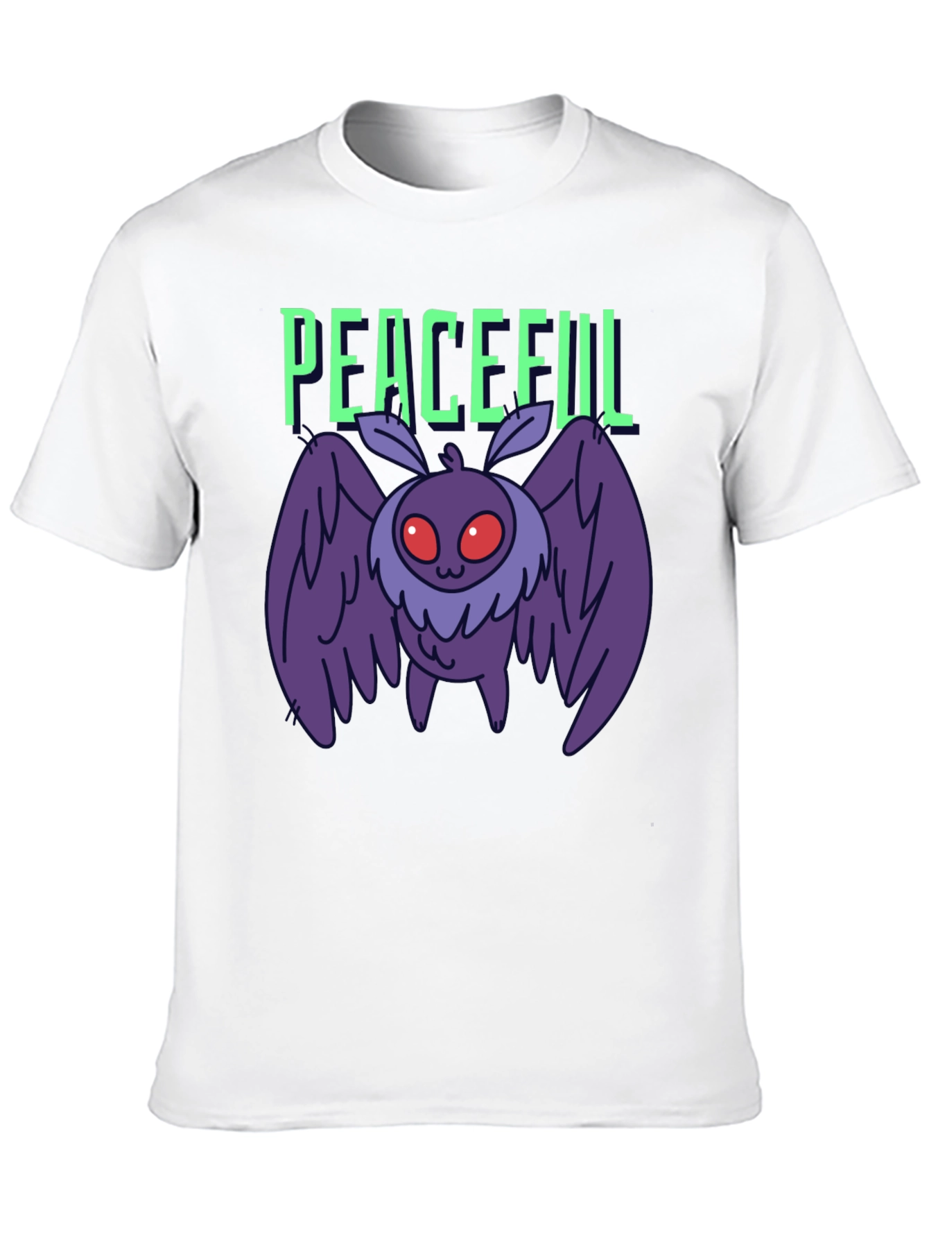 Peaceful Mothman Graphic T-Shirt