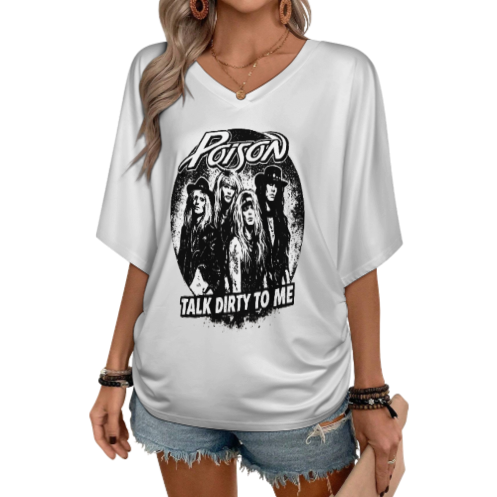 Poison Talk Dirty To Me Vintage Rock Band Graphic T-Shirt(z1083)