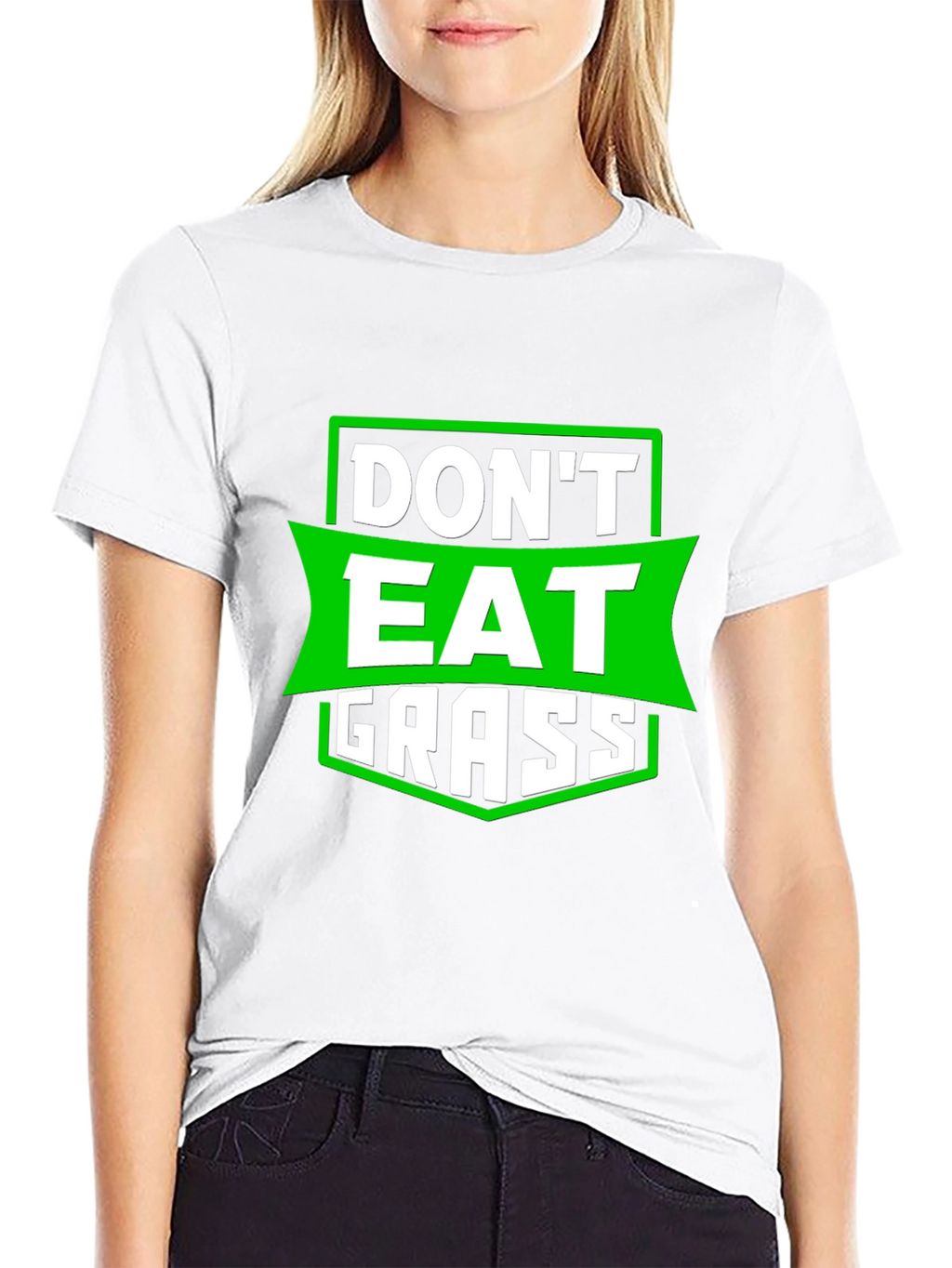 Dont Eat Grass Funny Graphic T-Shirt