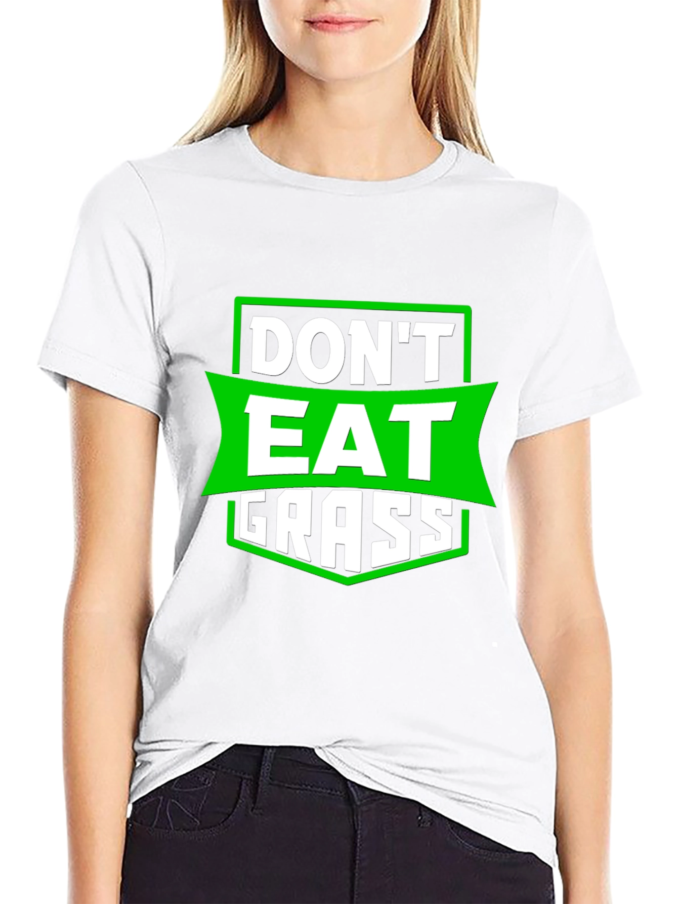Dont Eat Grass Funny Graphic T-Shirt
