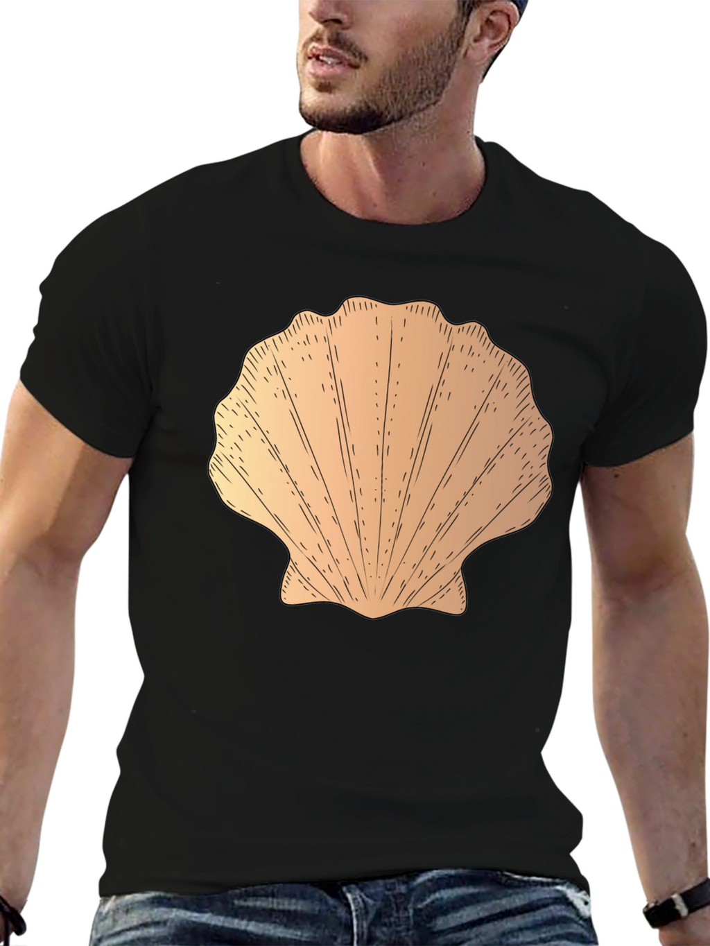 Seashell Graphic Tee - Coastal Style T-Shirt