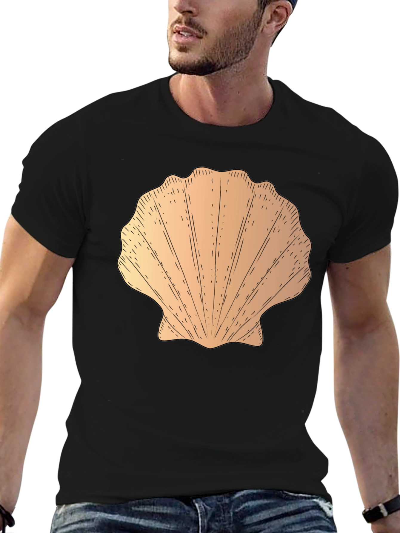Seashell Graphic Tee - Coastal Style T-Shirt