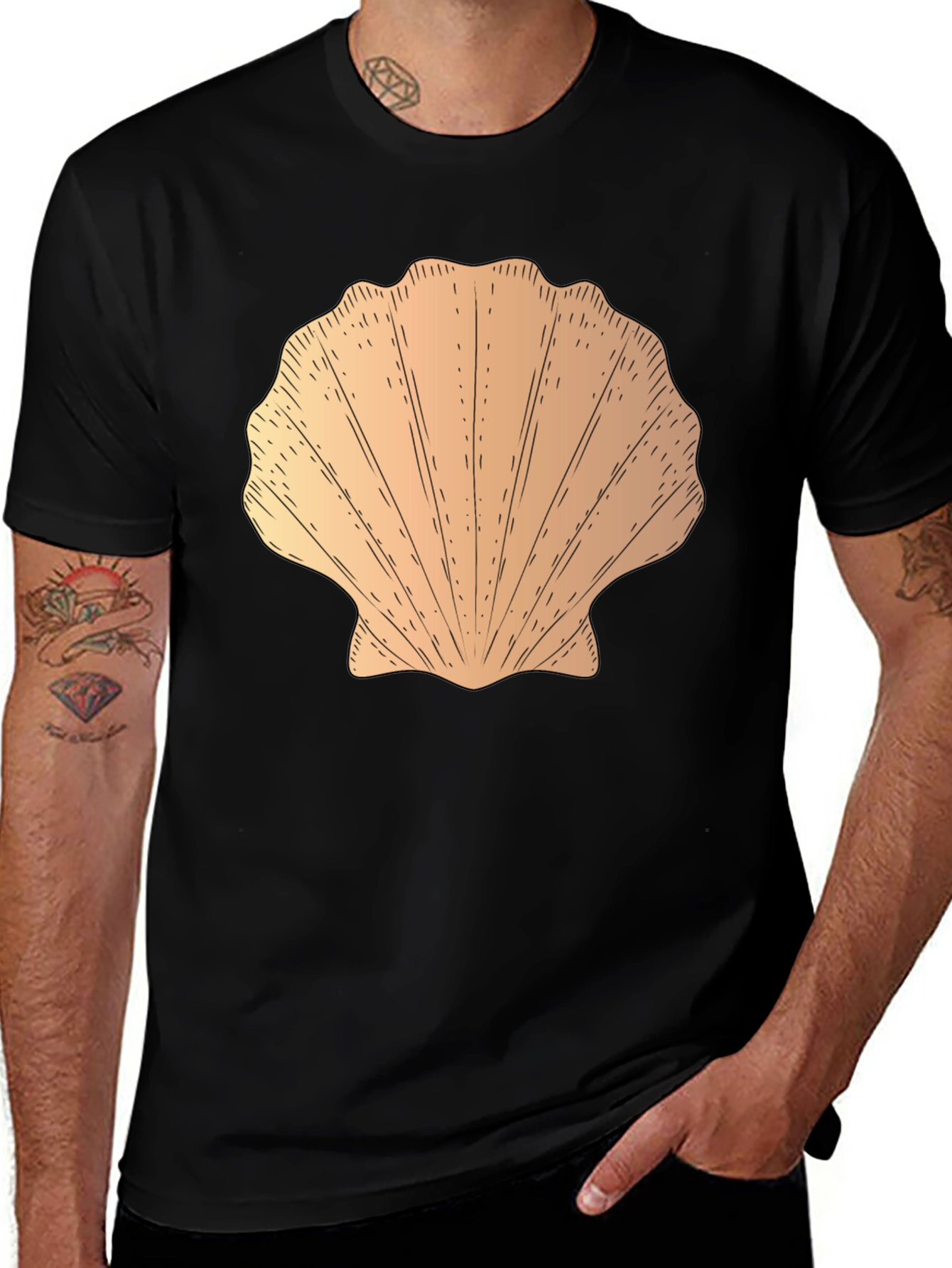 Seashell Graphic Tee - Coastal Style T-Shirt