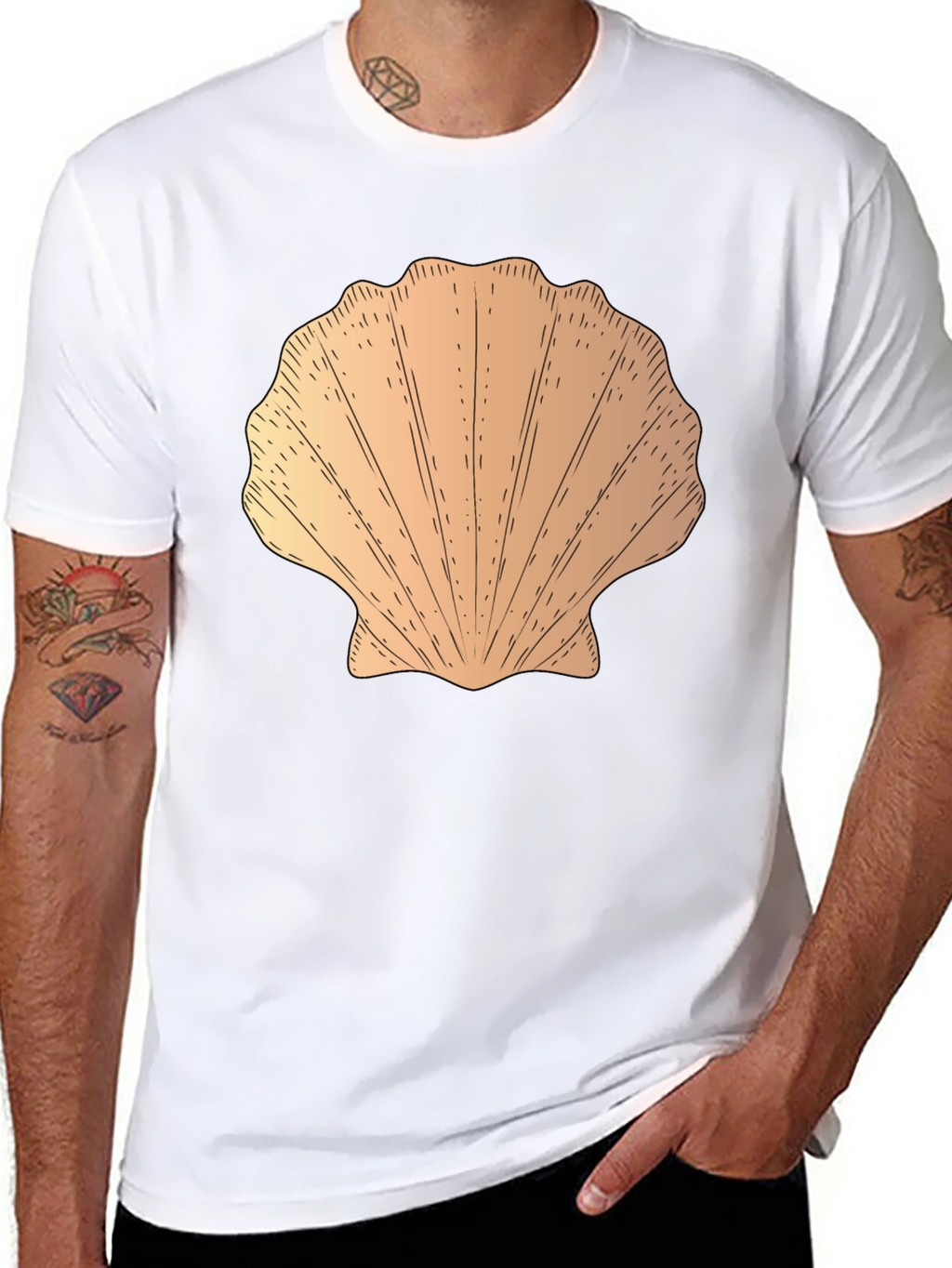 Seashell Graphic Tee - Coastal Style T-Shirt