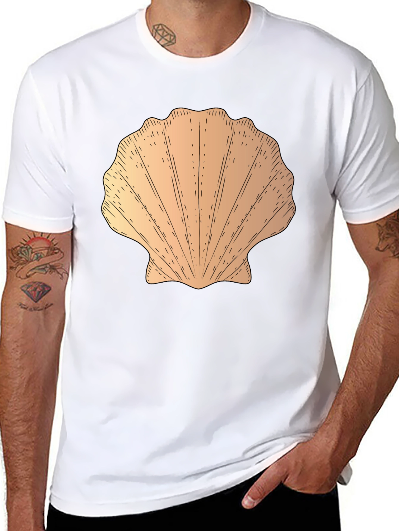 Seashell Graphic Tee - Coastal Style T-Shirt